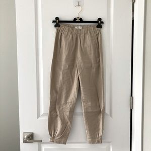 Aritzia Babaton cropped dexter linen pant XXS
